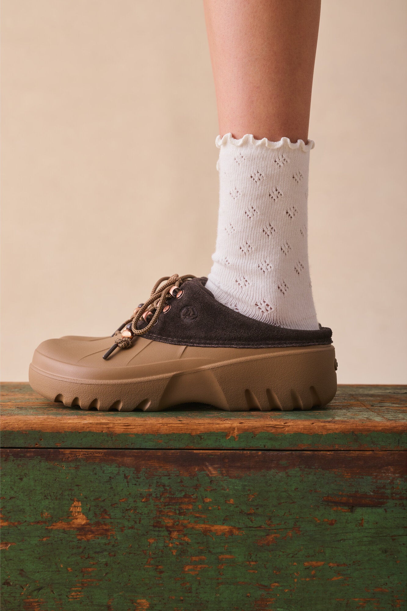 Axle Suede clogs - Sepia/Dark Cocoa